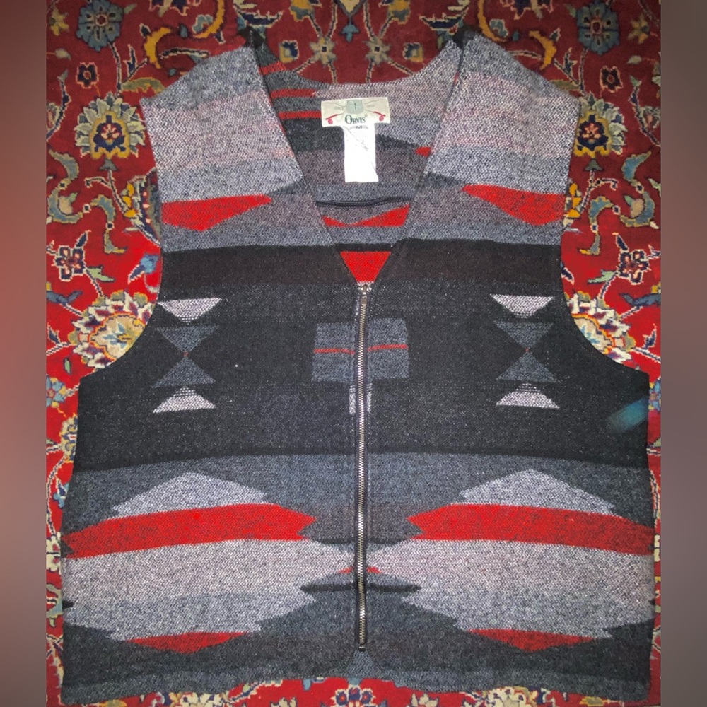 Aztec vintage vest